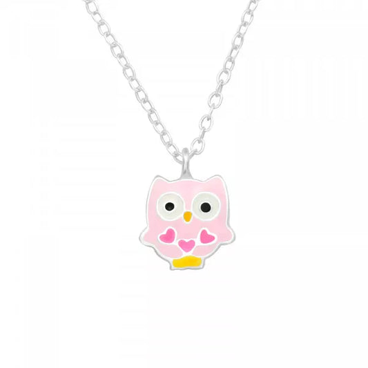 Children's Silver Owl Necklace