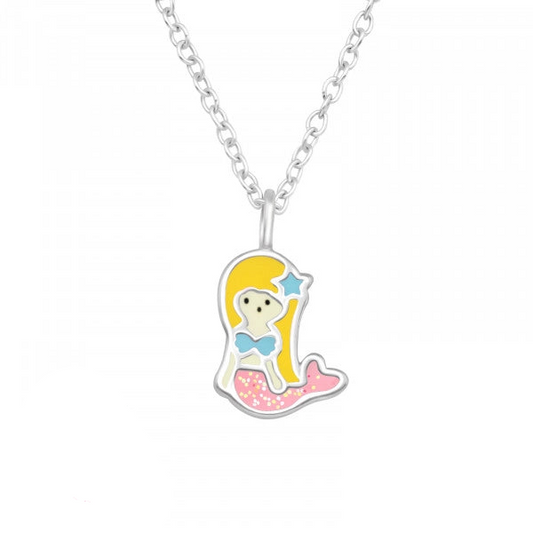 Children's Silver Mermaid Necklace